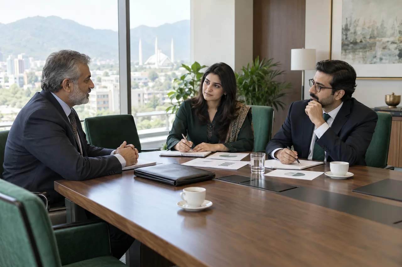 Illustrative leadership selection conversation in a boardroom